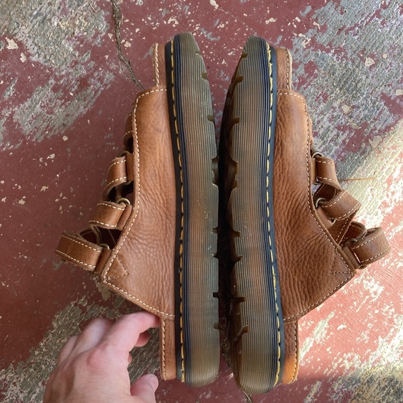 Vintage Dr Martens 10718 Dune Fisherman Y2K Chunky Slide Platform Sandal Sz 10 - Picture 3 of 9